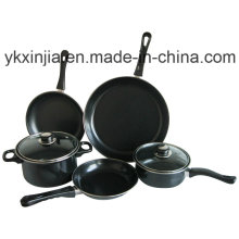 7PCS Carbon Stahl Non-Stick Kochgeschirr Set Küchenartikel